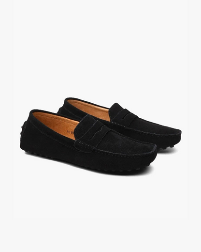 Suede Driver Loafers